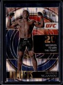FRANCIS NGANNOU 2022 PANINI SELECT NUMBERS SILVER FLASH PRIZM