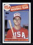 MARK MCGWIRE 1985 TOPPS ROOKIE CARD
