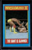 HULK HOGAN ANDRE THE GIANT 1987 TOPPS GIANT IS SLAMMED