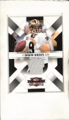 DREW BREES 2009 DONRUSS THREADS GAME USED JERSEY CARD