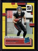 DRAKE LONDON 2022 DONRUSS YELLOW PRESS PROOF RATED ROOKIE CARD