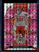 GEORGE KARLAFTIS 2022 PANINI MOSAIC PINK CAMO PRIZM ROOKIE CARD