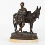 Alfred DUBUCAND (1828-1894), bronze orientalist sculpture 'L' ânier du Caire', signed