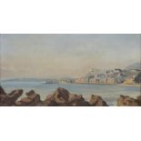 Georges Emile Louis LEBACQ (1876-1950), oil on canvas Menton Plage, signed and dated 1906