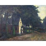Pieter GORUS (1881-1941), oil on canvas Chapel of Our Lady of Seven Sorrows or Heidekapel, signed