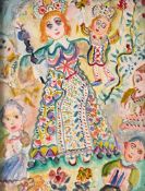 Ernest VAN DEN DRIESSCHE (1894-1985), mixed media on paper Untitled, signed