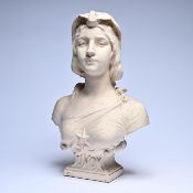 Dominique VAN DEN BOSSCHE (1854-1906), gipsen beeld van Romeinse godin Junon, getekend