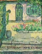 Marie INGELS (1884-1960), oil on panel 'Facade of the house of Domien Ingels', signed