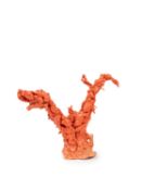 ☼A LARGE RED MOMO CORAL SCULPTURE, China, early 20th century