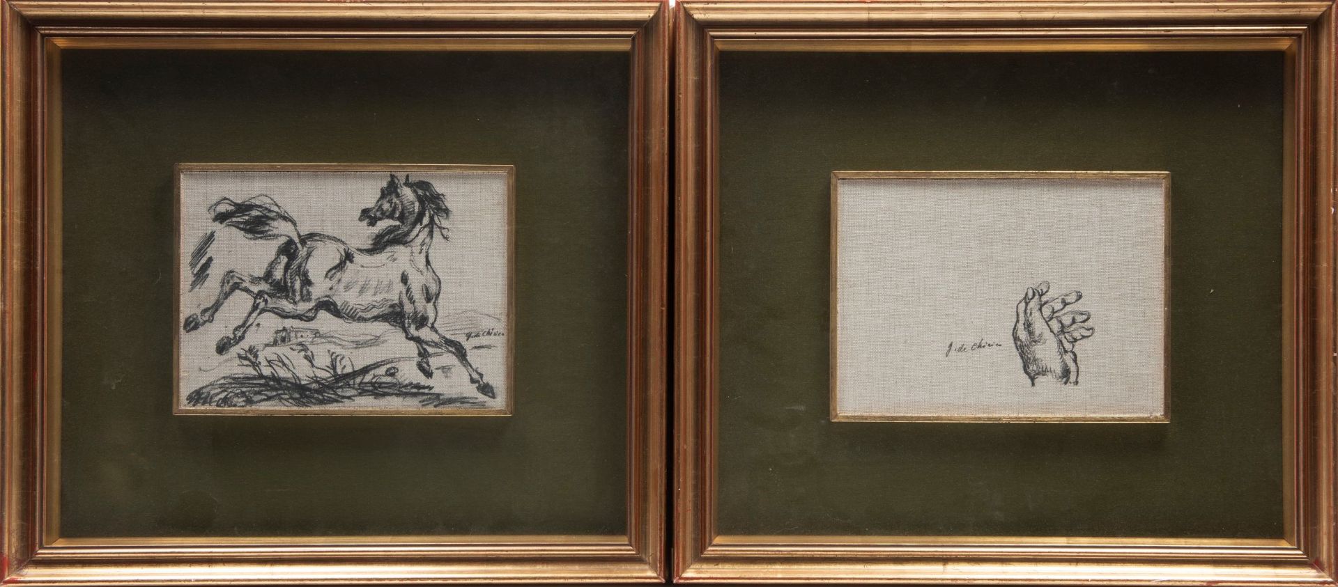 TWO SCREENPRINTS ON CANVAS, 20th century