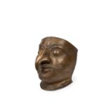 GARUDA HEAD IN BRONZE, India, 19th century