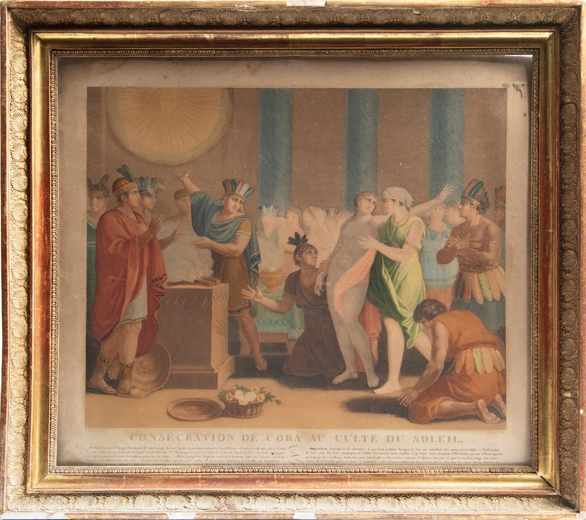 THREE HAND-COLOURED ENGRAVINGS FROM THE SERIES â€œHISTORIA DEL DECLIVE DEL IMPERIO INCAâ€, 19th cen - Bild 4 aus 4