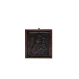 ANTIQUE PLAQUE DEPICTING THE MADONNA AND CHILD,
