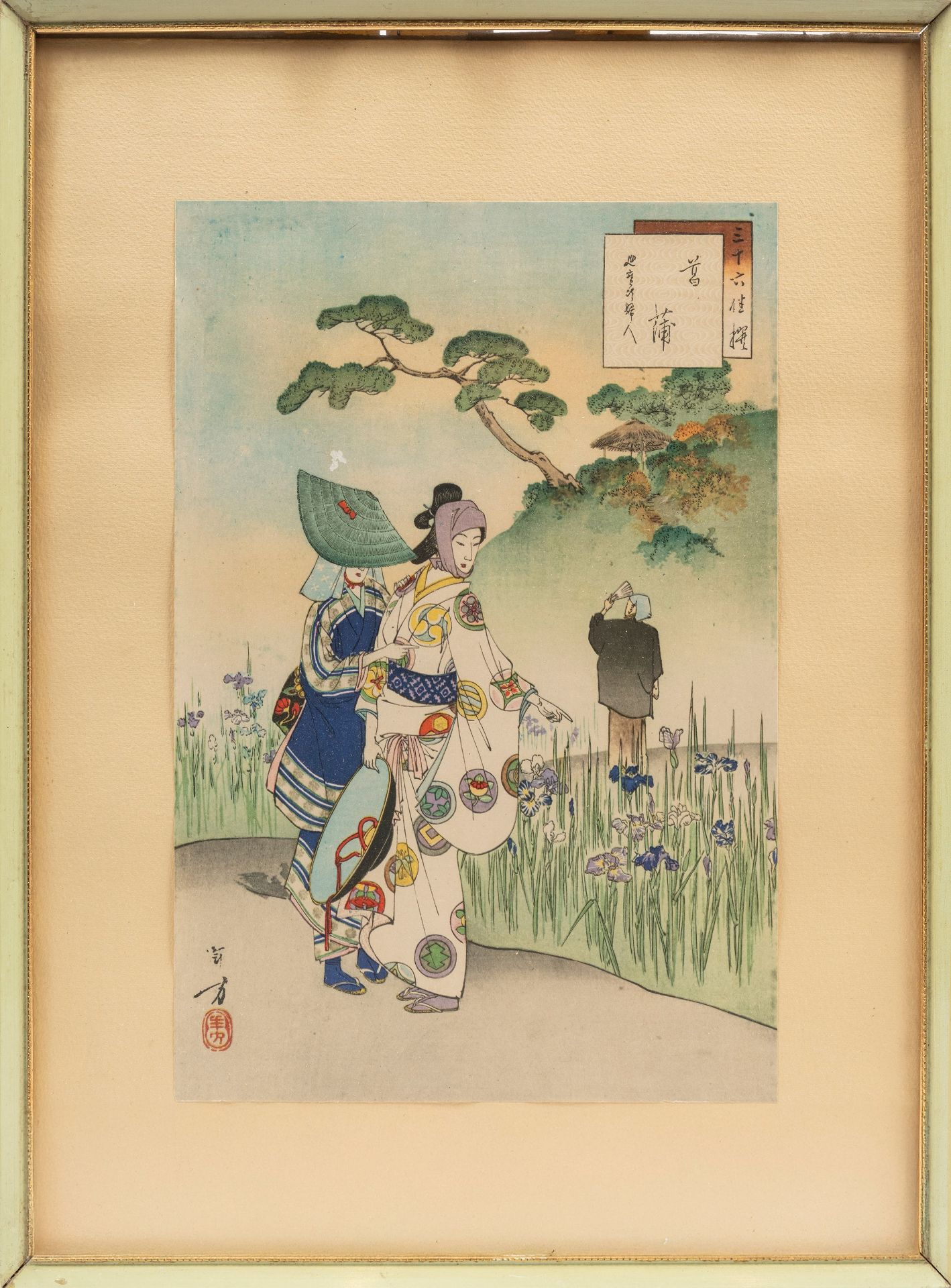 SIX UKUYO-E WOODBLOCK, Japan, Meiji period (1868-1912) - Bild 7 aus 7