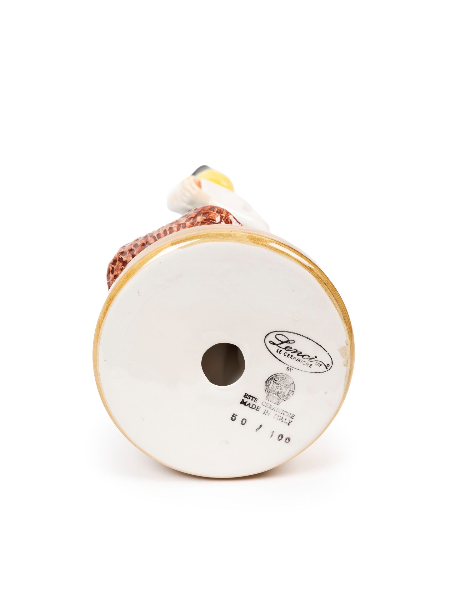 POSTHUMOUS RE-EDITION OF THE POLYCHROME EARTHENWARE SCULPTURE DEPICTING THE LITTLE ITALIAN GIRL, Tur - Bild 3 aus 3