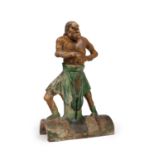 A 'SANCAI' EARTHENWARE RIDGE-TILE , China, Ming dynasty (1368-1644)