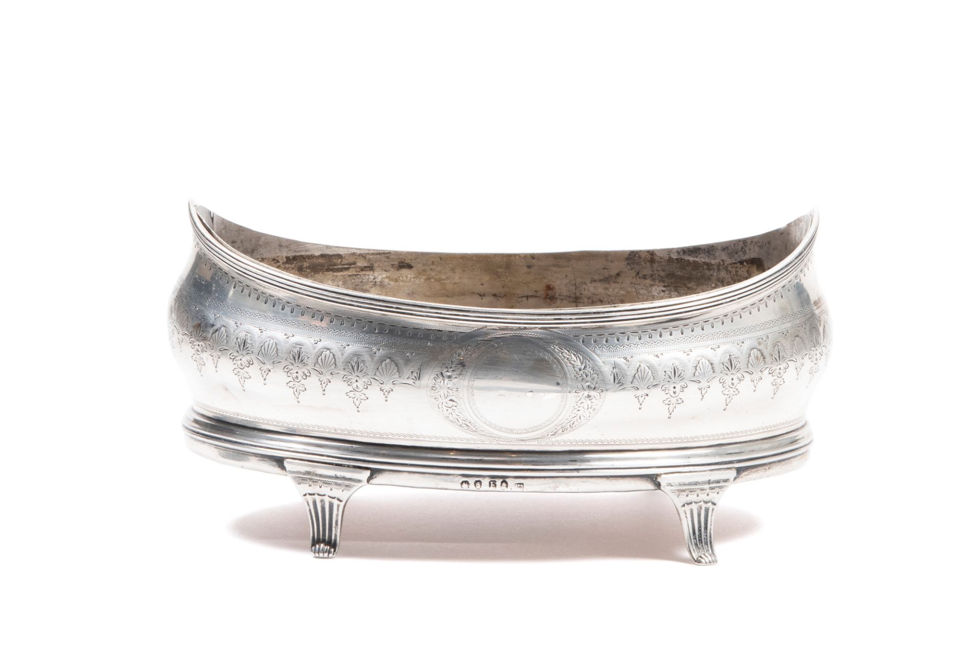 GEORGE III OVAL SILVER CENTERPIECE, London, 1800/1801 - Bild 2 aus 3