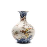 A POLYCHROME PORCELAIN VASE, Japan, 20th century
