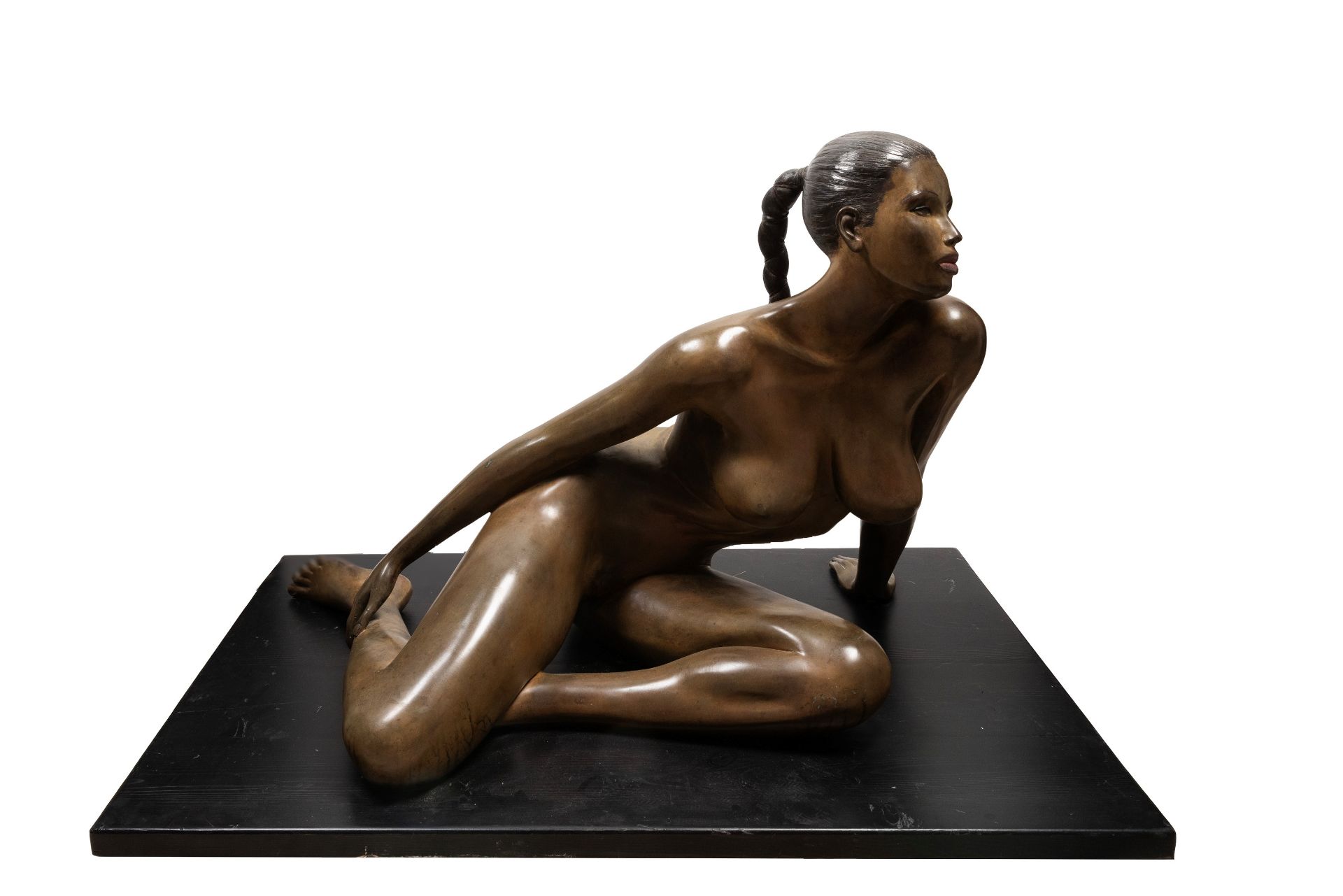 A LARGE BRONZE SCULPTURE, 20th century