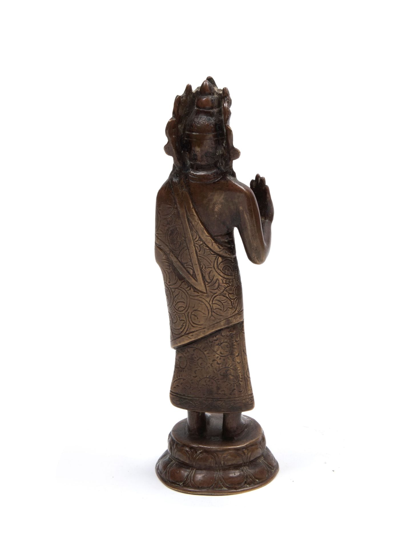 A BRONZE BODHISATTVA, Nepal, 19th century - Bild 2 aus 2