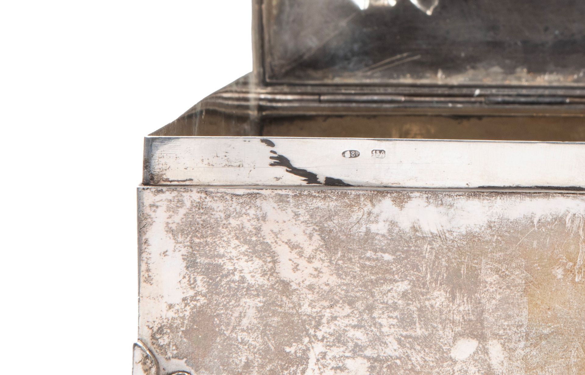RECTANGULAR SILVER BOX, Russia, early 20th century - Bild 4 aus 4