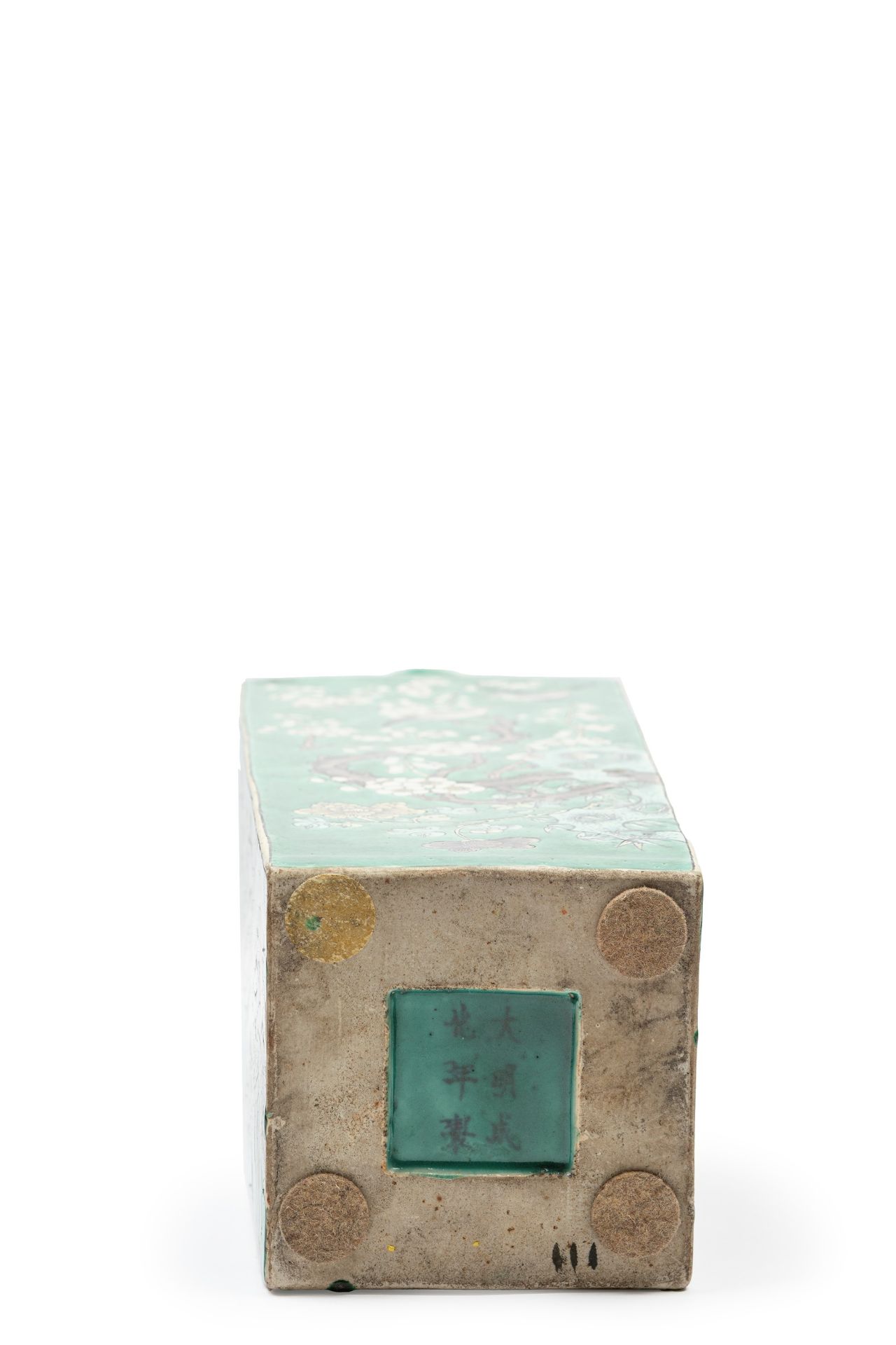 LARGE FAMILLE VERTE PORCELAIN VASE OF BALUSTER COLUMN FORM, China, Qing dynasty, 19th century - Bild 3 aus 3