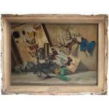 NATURA MORTA CON FARFALLE,