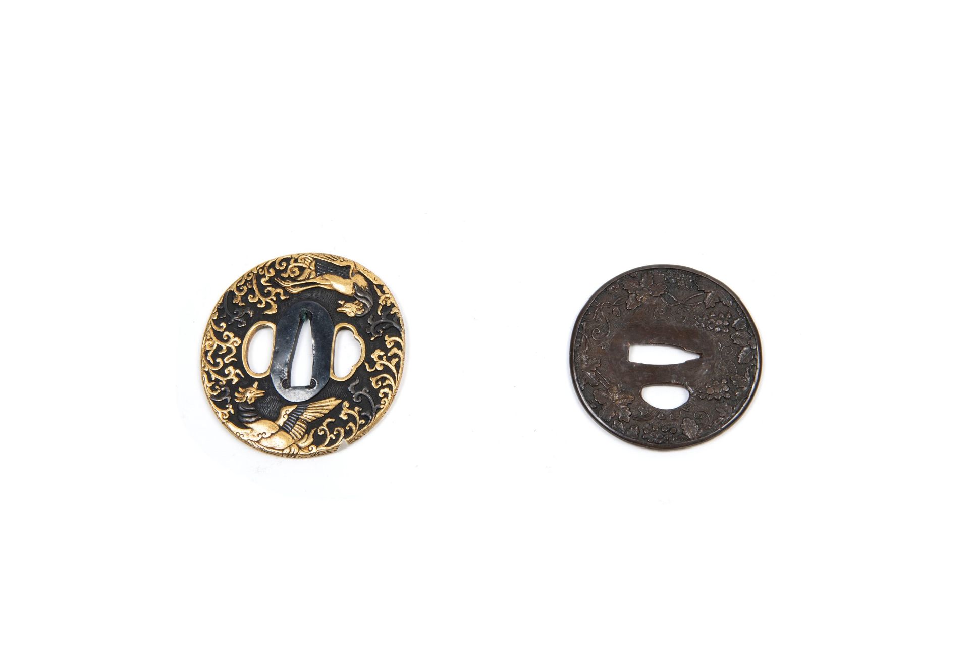 TWO TSUBA, Japan, Edo / Meiji Period, 19th century - Bild 2 aus 2