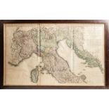 AN ANCIENT MAP OF NORTHERN ITALY, Late 18th / early 19th century