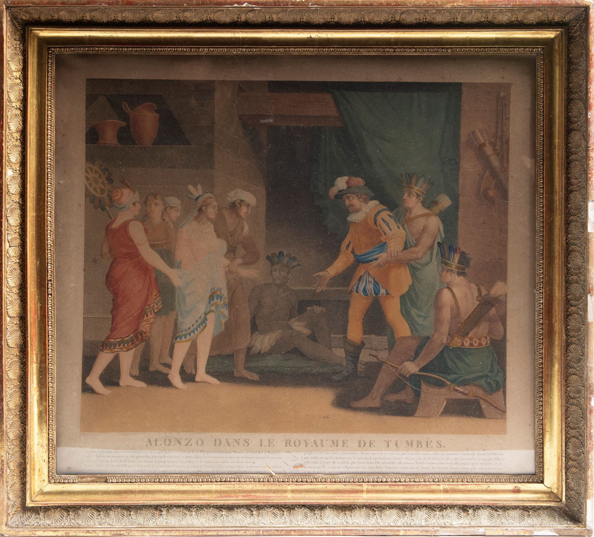 THREE HAND-COLOURED ENGRAVINGS FROM THE SERIES â€œHISTORIA DEL DECLIVE DEL IMPERIO INCAâ€, 19th cen - Bild 2 aus 4