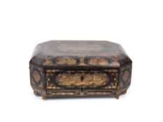 CANTON SEWING CASKET, China, Canton, 19th century