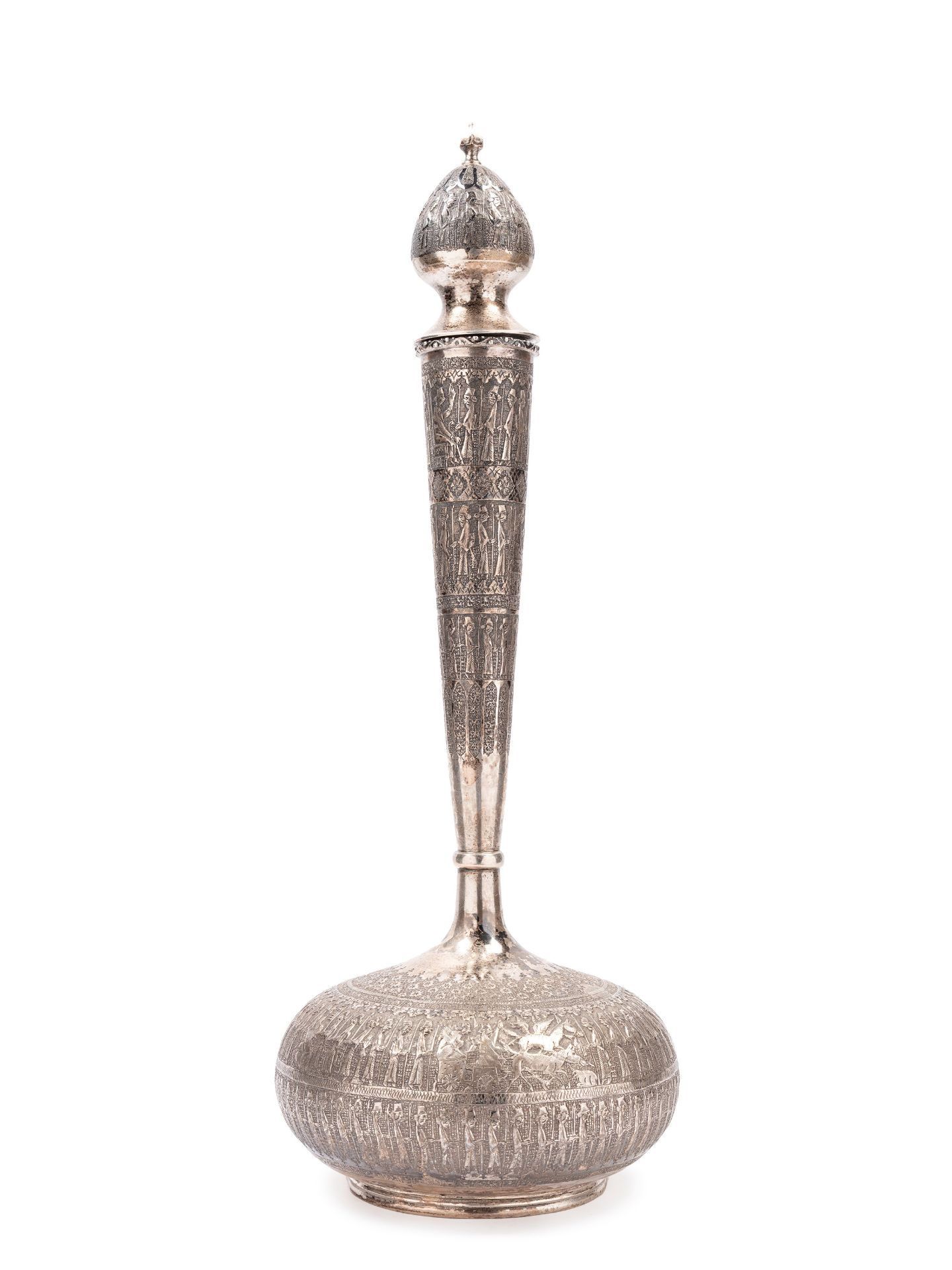 AN ISLAMIC SILVER VASE , 20th century
