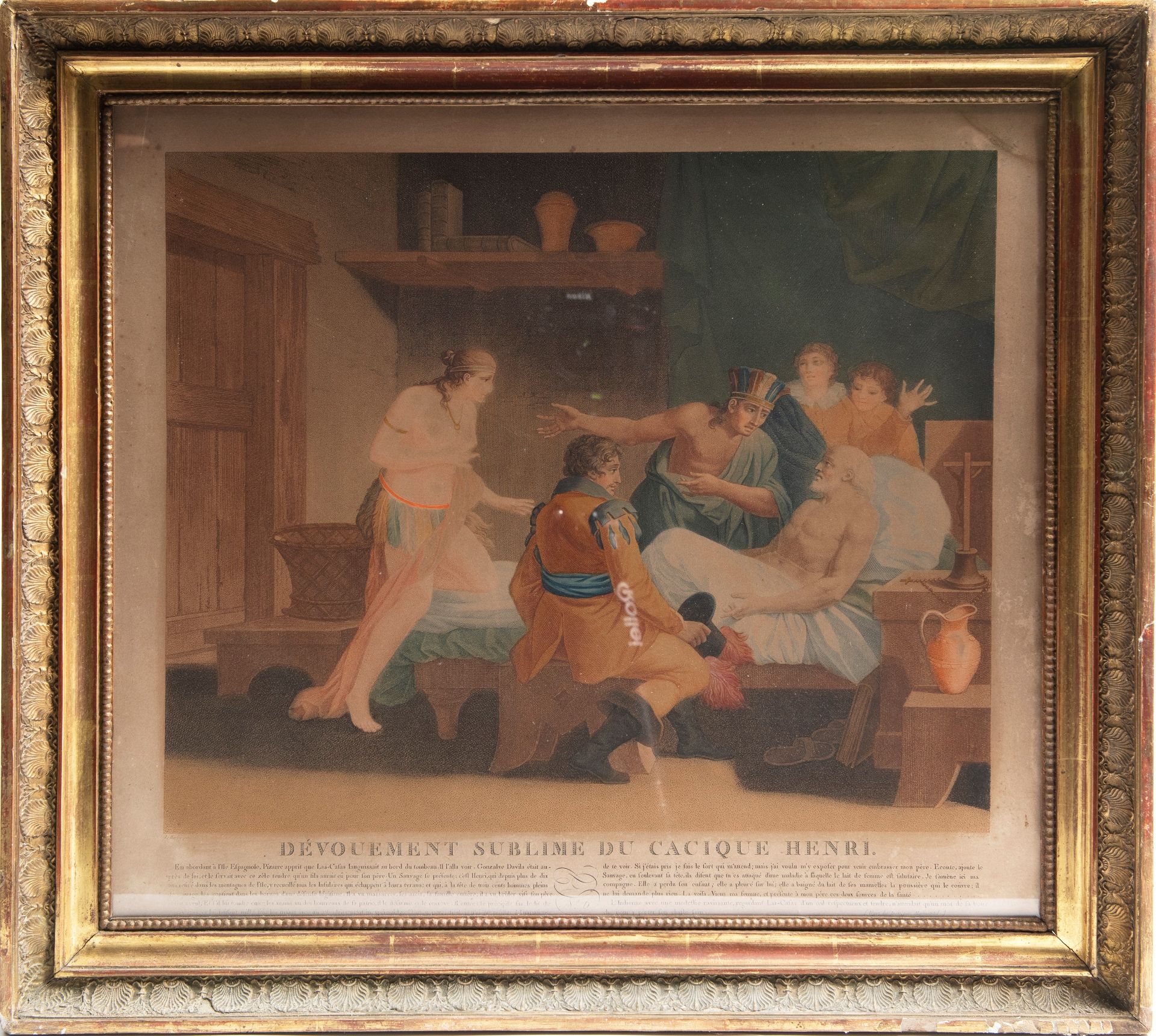 THREE HAND-COLOURED ENGRAVINGS FROM THE SERIES â€œHISTORIA DEL DECLIVE DEL IMPERIO INCAâ€, 19th cen - Bild 3 aus 4