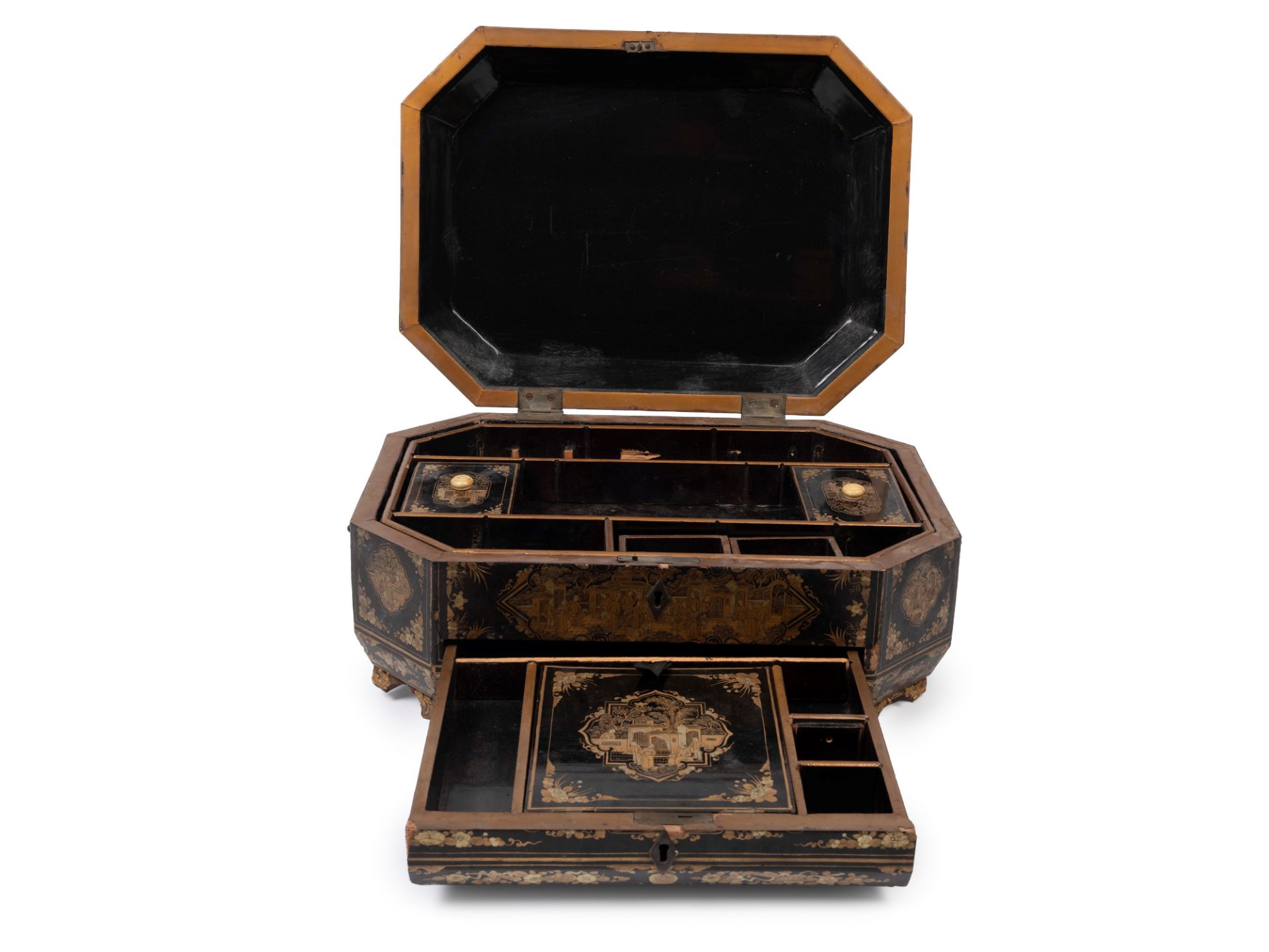 CANTON SEWING CASKET, China, Canton, 19th century - Bild 2 aus 2