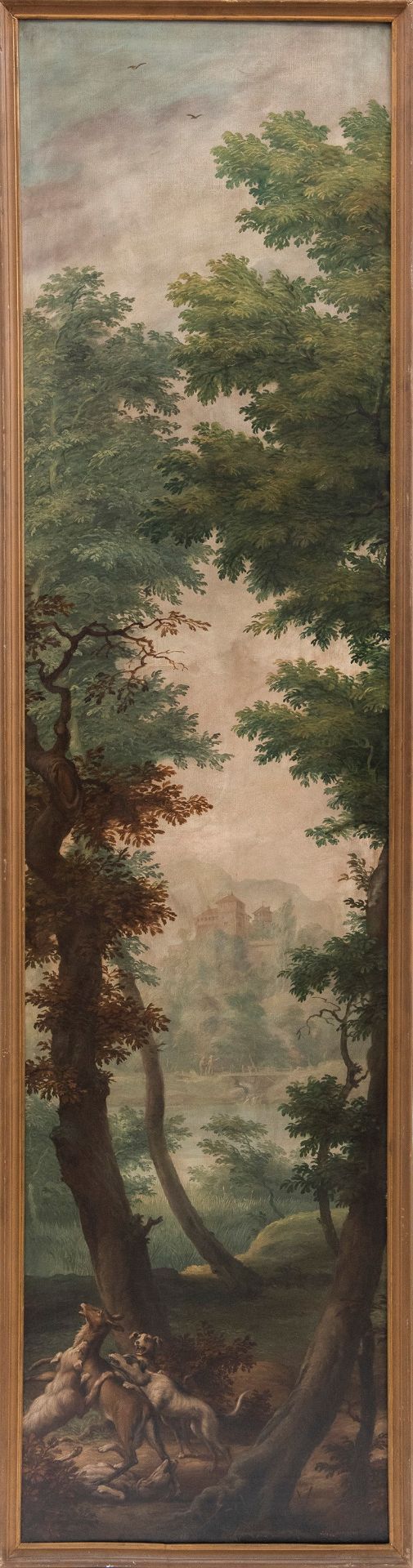 HUNTING SCENE, h cm 126 - Bild 5 aus 6