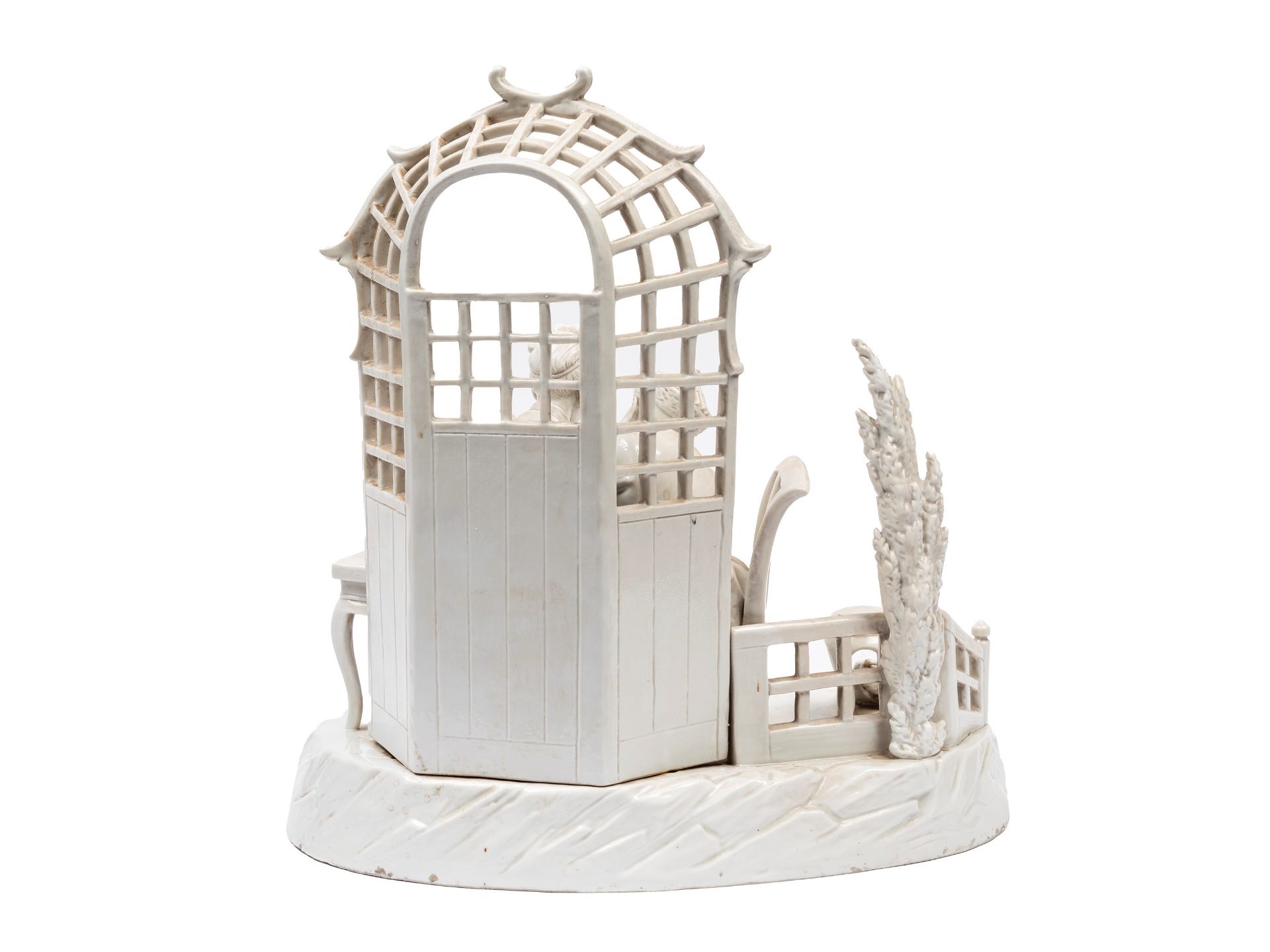 A PORCELAIN SCULPTURAL GROUP, Samson, 19th century - Bild 2 aus 2