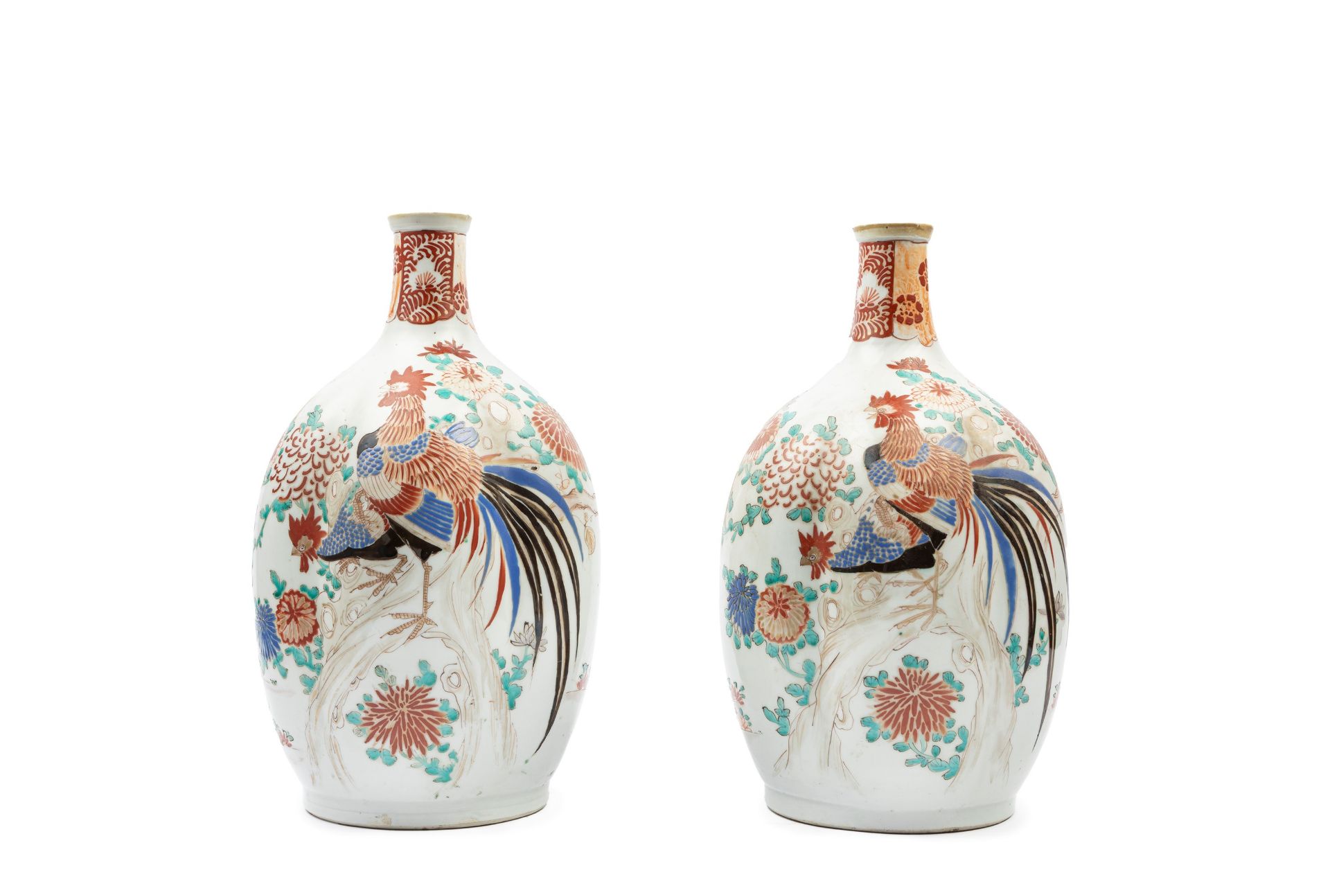 A PAIR OF ARITA PORCELAIN VASES, Japan, Meiji period (1868-1912)