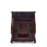 WOODEN TEMPLE, China, 19th century