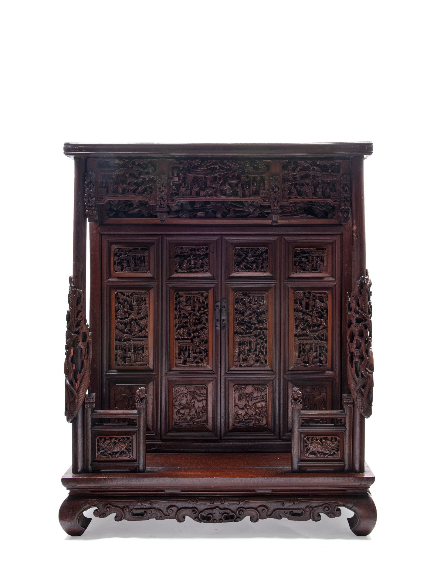 WOODEN TEMPLE, China, 19th century