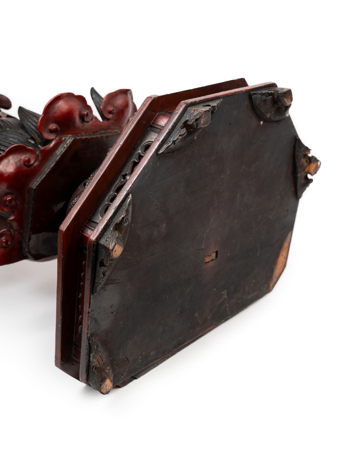 A LARGE RED WOOD BUDDHA, Japan, 20th century - Bild 3 aus 3