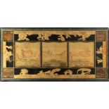 A POLYCHROME PAINTED SCAGLIOLA TABLETOP, 19th century