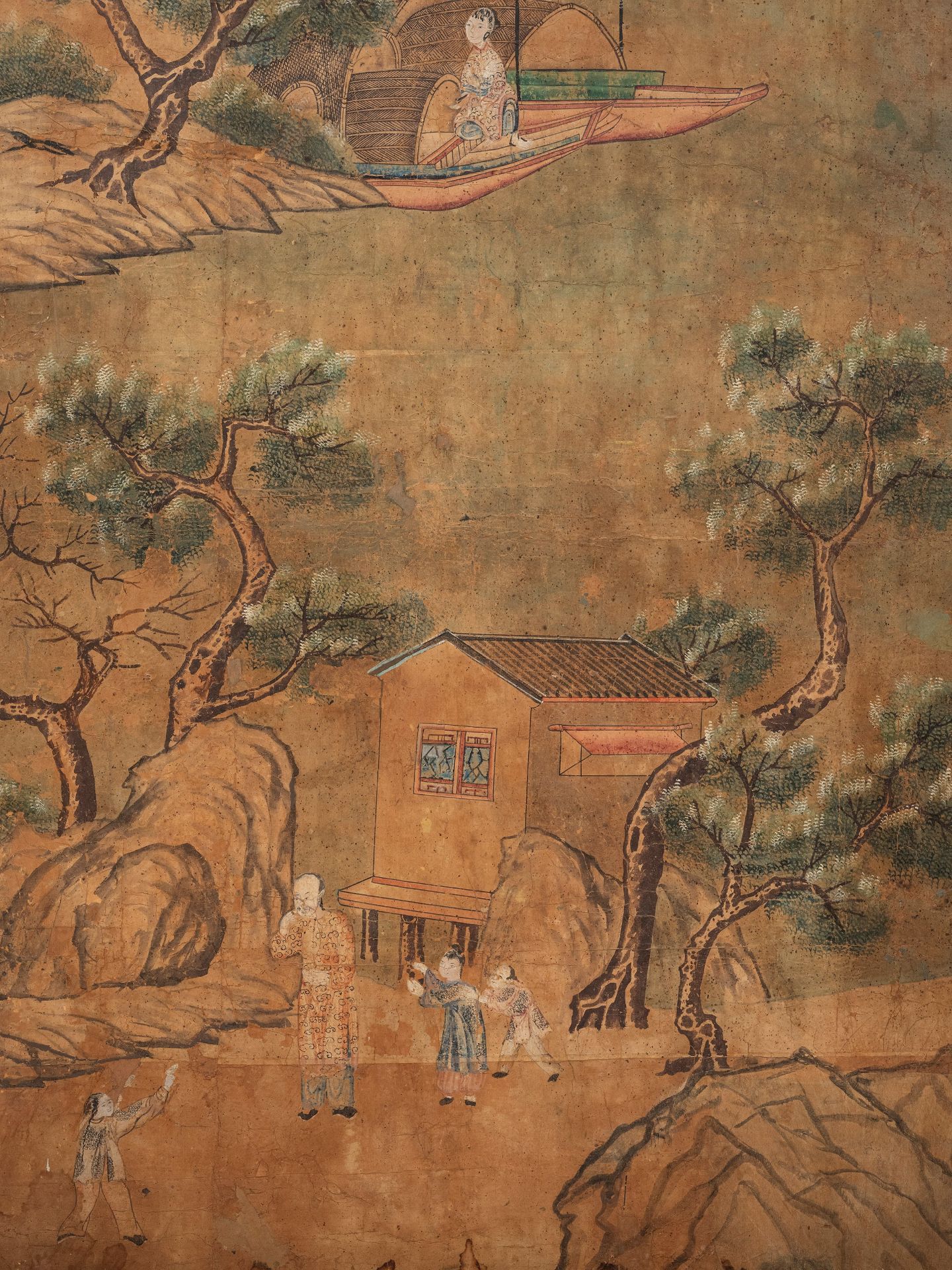 SEVENTEEN LARGE PANELS ON PAPER, China, Qing dynasty, 18th century - Bild 16 aus 27
