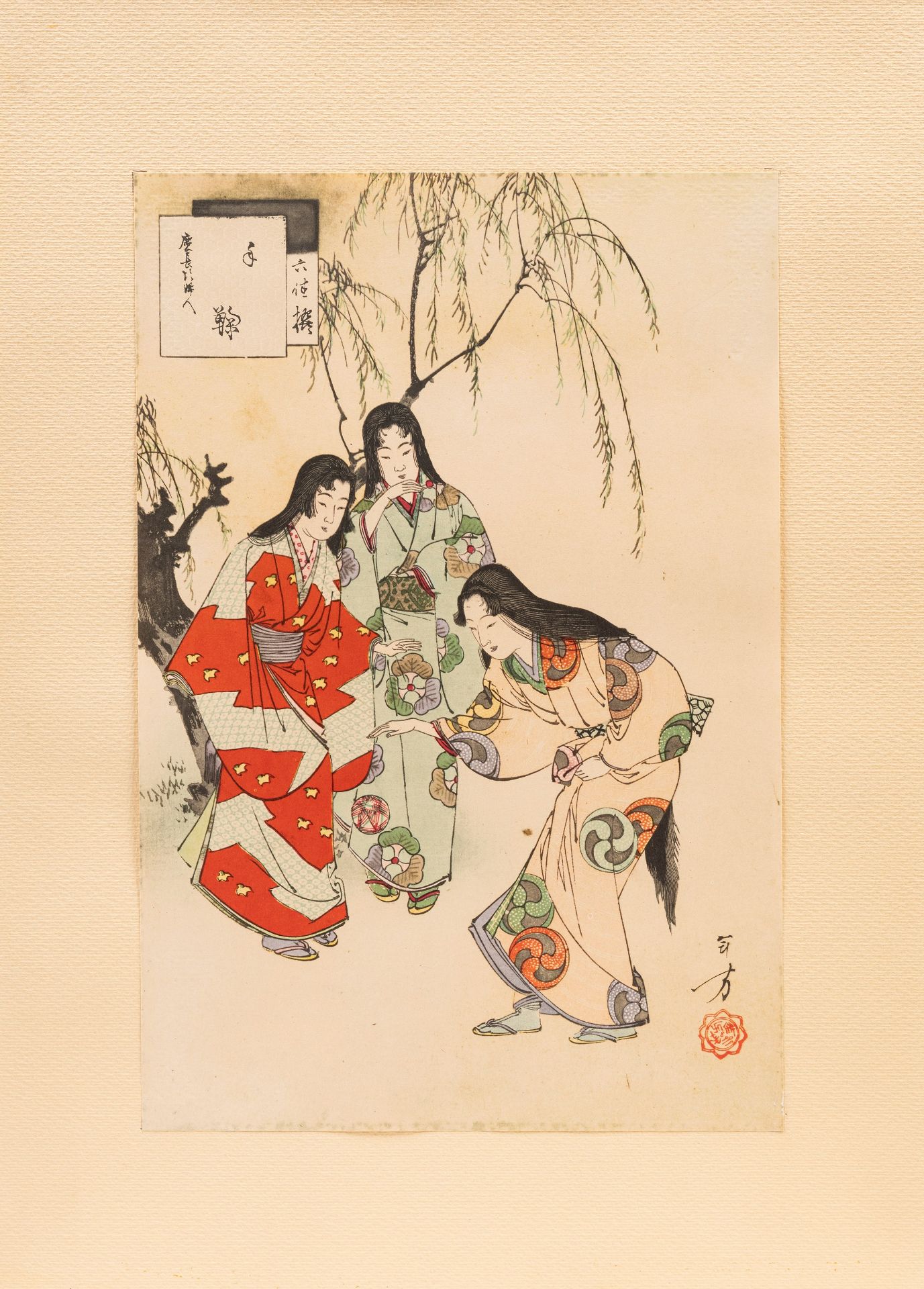 SIX UKUYO-E WOODBLOCK, Japan, Meiji period (1868-1912) - Bild 2 aus 7