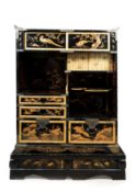 BLACK AND GOLD LACQUER KODANSU, Japan, Meiji period (1868-1912)