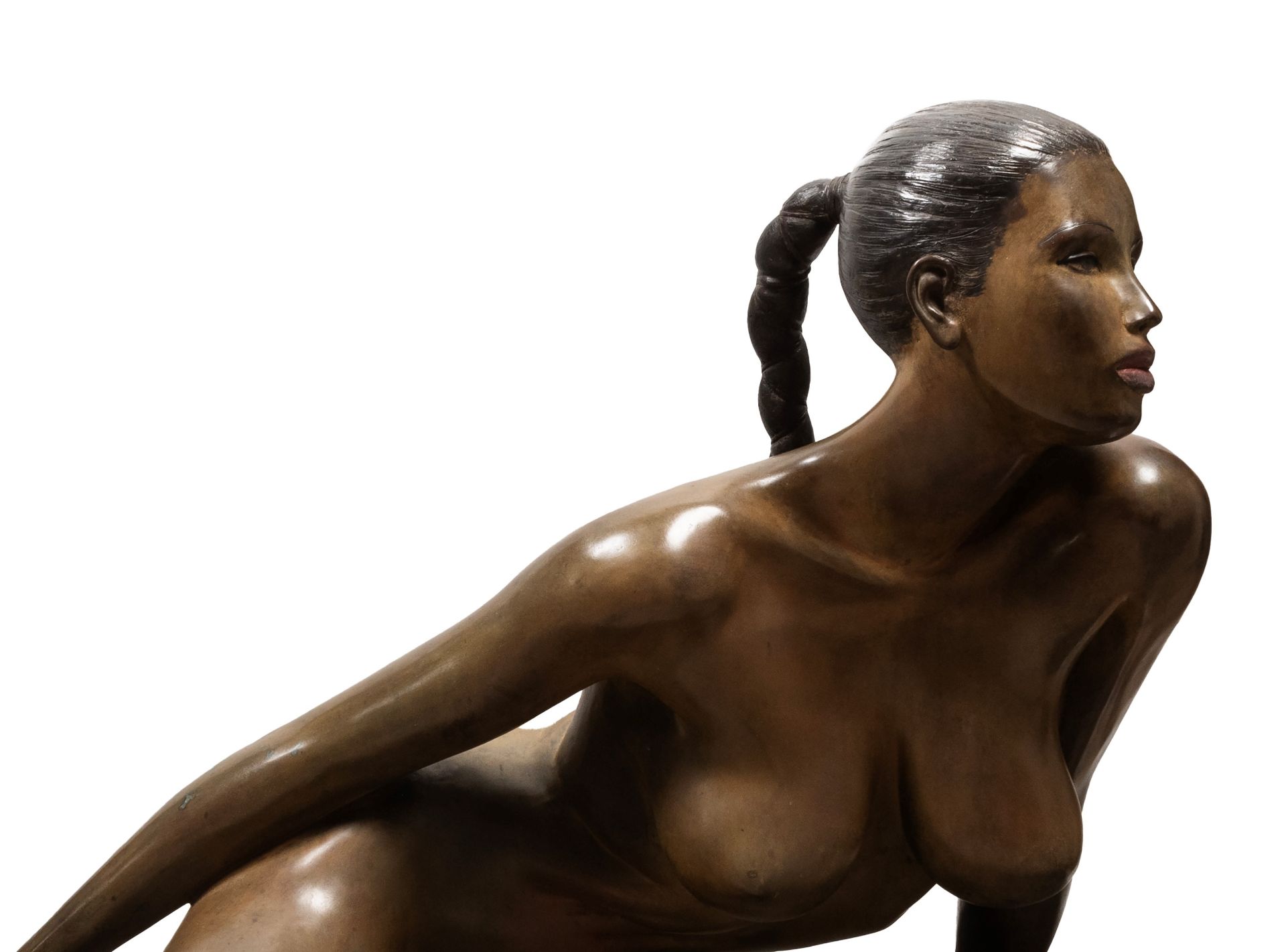 A LARGE BRONZE SCULPTURE, 20th century - Bild 4 aus 4