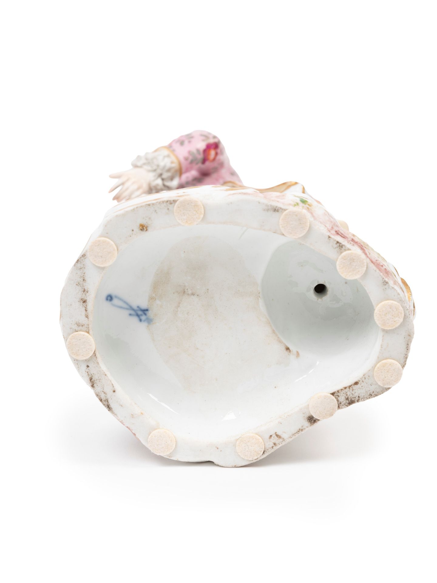 POLYCHROME PORCELAIN GALLANT COUPLE, Paris, late 19th century - Bild 3 aus 3