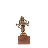 A BRONZE FIGURE OF AMOGHAPASHA, Nepal, 17th century