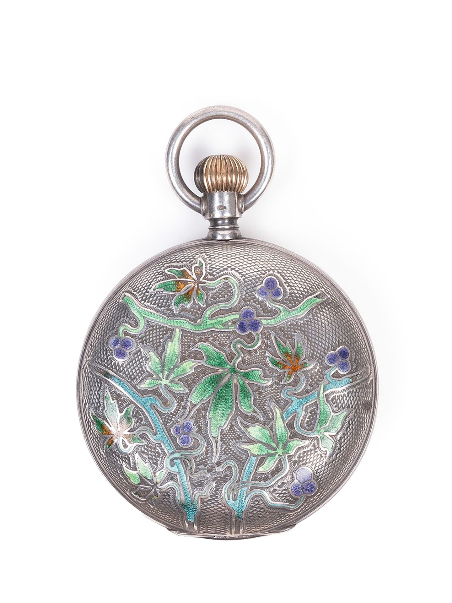 A SILVER AND ENAMEL POCKET WATCH, France, early 20th century