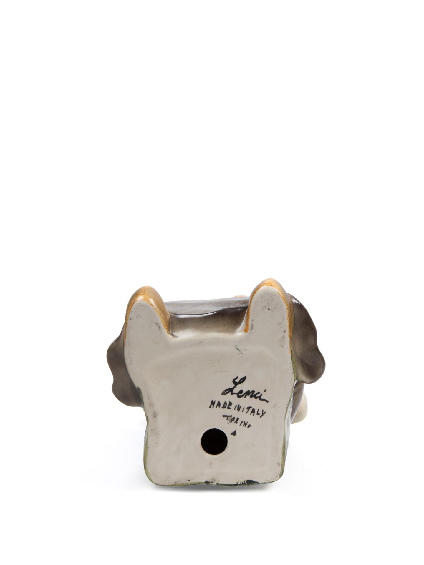 Polychrome earthenware sculpture depicting a girl with a doll, Turin, 20th century - Bild 3 aus 3