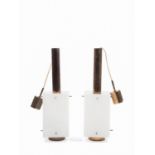 TWO-LIGHT CHANDELIERS, 20th century